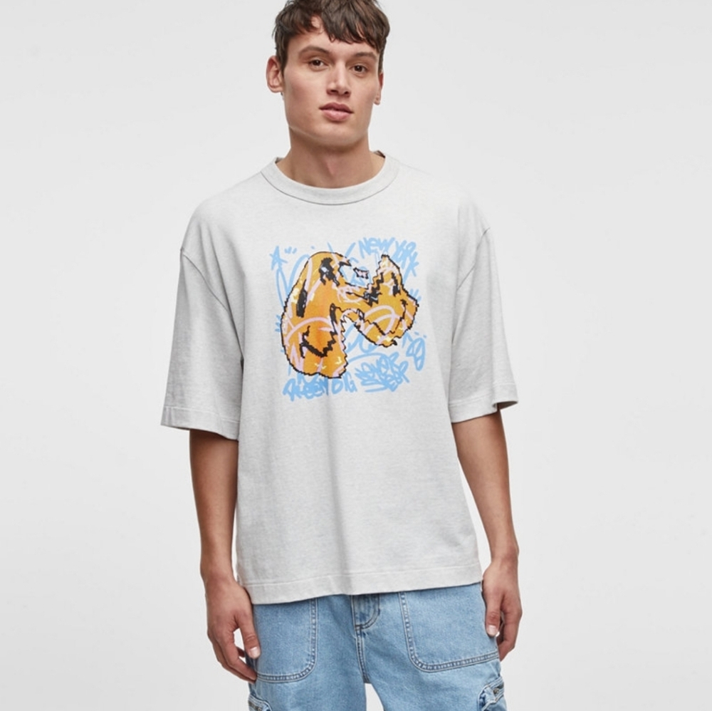 MODE OF ONE Men’s Short-Sleeve Smile Graphic T-Shirt, Size XXL